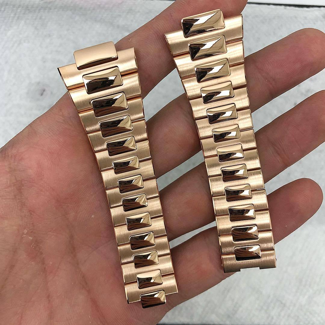 Полировка браслета Patek Philippe из розового золота 