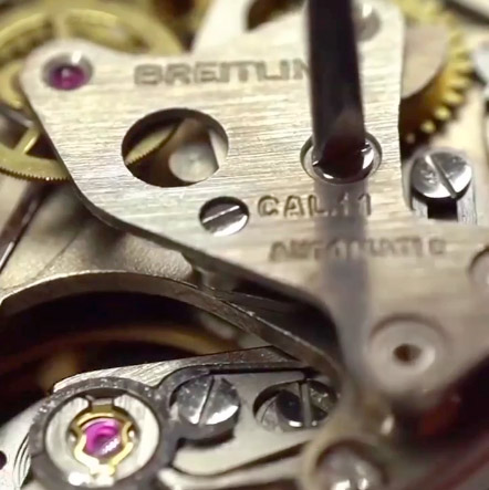 Работа с часами Breitling